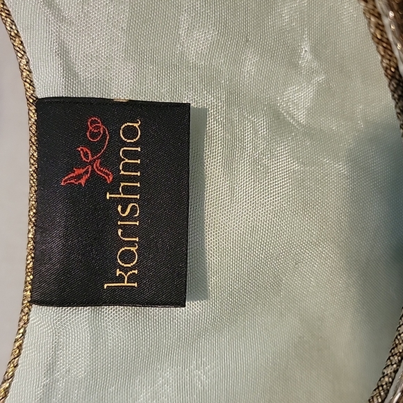 Light Green Tank with embellished gold trim - Picture 2 of 9